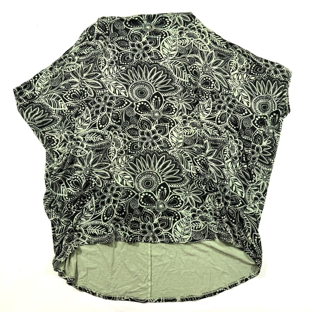 Bryn Walker Debo Floral Tunic Shirt Alfalfa Green